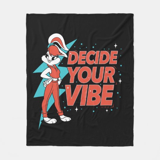 Lola Bunny entscheidet über Ihre Vibe Fleecedecke (Vorderseite)