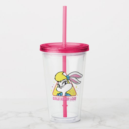 Lola Bunny Girls Never Lose Acryltrinkbecher (Vorderseite)