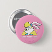 Lola Bunny Girls Never Lose Button (Vorne & Hinten)