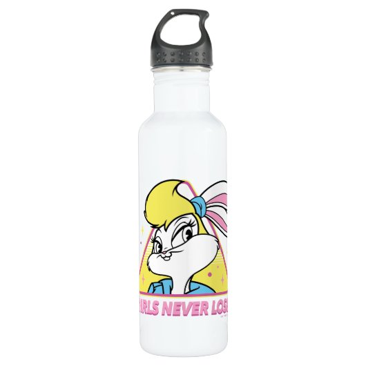 Lola Bunny Girls Never Lose Edelstahlflasche (Vorderseite)