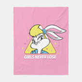 Lola Bunny Girls Never Lose Fleecedecke (Vorderseite)