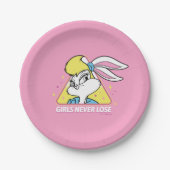 Lola Bunny Girls Never Lose Pappteller (Vorderseite)