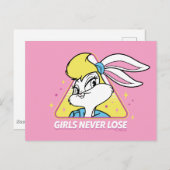 Lola Bunny Girls Never Lose Postkarte (Vorne/Hinten)