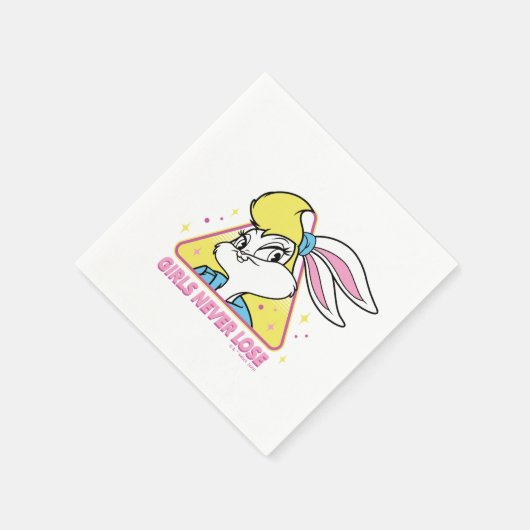 Lola Bunny Girls Never Lose Serviette (Ecke)