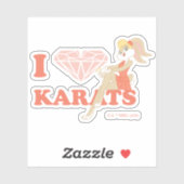 Lola Bunny I Heart Karats Aufkleber (Blatt)