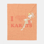 Lola Bunny I Heart Karats Fleecedecke (Vorderseite)
