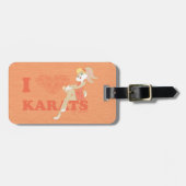 Lola Bunny I Heart Karats Gepäckanhänger (Vorderseite horizontal)
