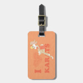 Lola Bunny I Heart Karats Gepäckanhänger (Vorderseite vertikal)