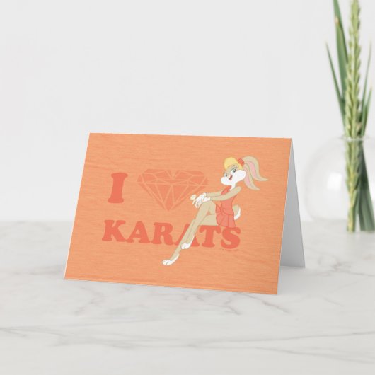 Lola Bunny I Heart Karats Karte (Vorderseite)