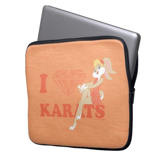 Lola Bunny I Heart Karats Laptopschutzhülle (Vorderseite Links)