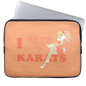 Lola Bunny I Heart Karats Laptopschutzhülle (Vorderseite)