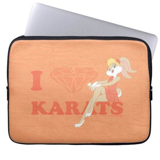 Lola Bunny I Heart Karats Laptopschutzhülle (Vorderseite)