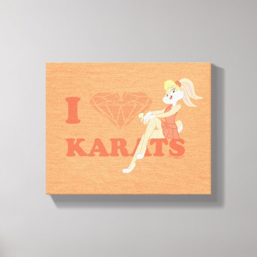Lola Bunny I Heart Karats Leinwanddruck (Vorderseite)