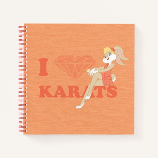 Lola Bunny I Heart Karats Notizblock (Vorderseite)