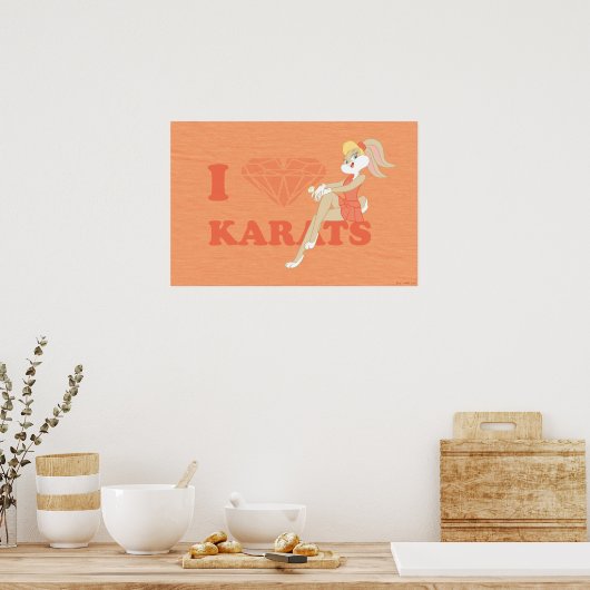 Lola Bunny I Heart Karats Poster (Küche)