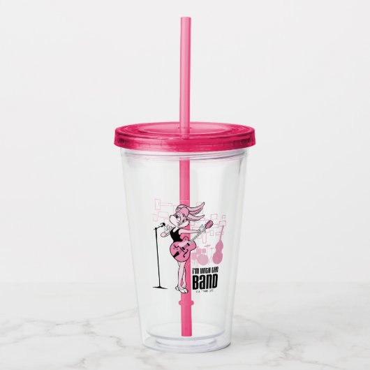 Lola Bunny, ich bin mit der Band Acryltrinkbecher (Vorderseite)