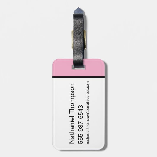 Lola Bunny, ich bin mit der Band Gepäckanhänger (Rückseite vertikal)