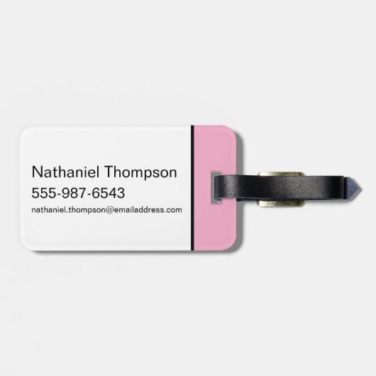 Lola Bunny, ich bin mit der Band Gepäckanhänger (Rückseite horizontal)