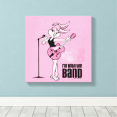 Lola Bunny, ich bin mit der Band Leinwanddruck (Insitu (Holzboden))