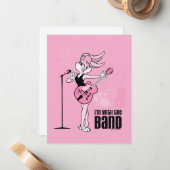 Lola Bunny, ich bin mit der Band Mitteilungskarte (Vorderseite/Rückseite Beispiel)