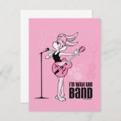 Lola Bunny, ich bin mit der Band Mitteilungskarte (Vorne/Hinten)