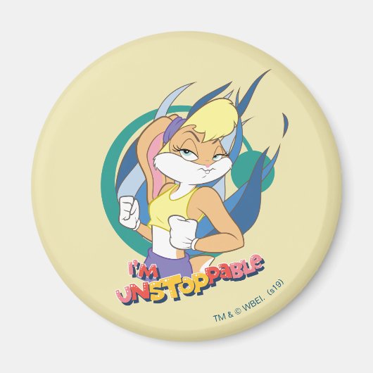 Lola Bunny "Ich bin nicht zu stoppen" Magnet (Vorne)