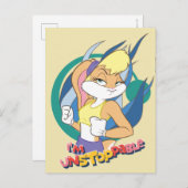 Lola Bunny "Ich bin nicht zu stoppen" Postkarte (Vorne/Hinten)
