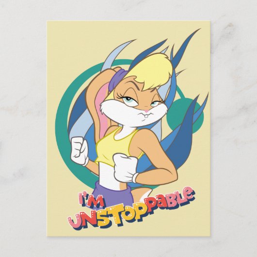 Lola Bunny "Ich bin nicht zu stoppen" Postkarte (Vorderseite)