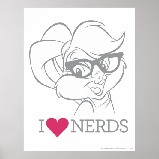 Lola Bunny - Ich höre Nerds Poster (Vorne)