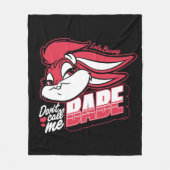 Lola Bunny nennt mich nicht Babe Fleecedecke (Vorderseite)