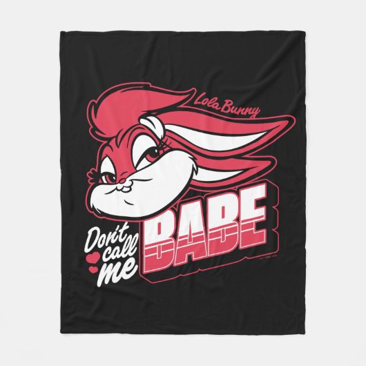 Lola Bunny nennt mich nicht Babe Fleecedecke (Vorderseite)