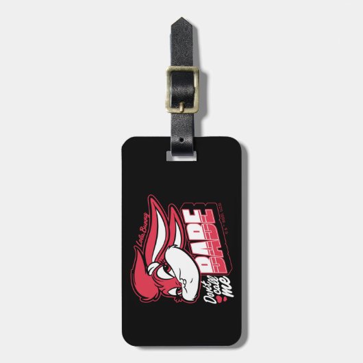 Lola Bunny nennt mich nicht Babe Gepäckanhänger (Vorderseite vertikal)