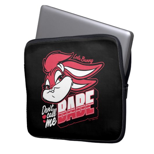 Lola Bunny nennt mich nicht Babe Laptopschutzhülle (Vorderseite Links)