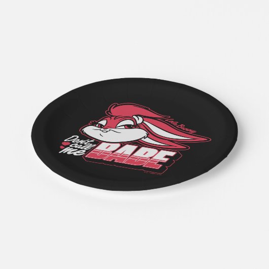 Lola Bunny nennt mich nicht Babe Pappteller (Schrägansicht)