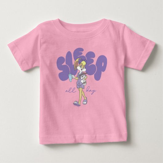 Lola Bunny Sleep All Day Baby T-shirt (Vorderseite)