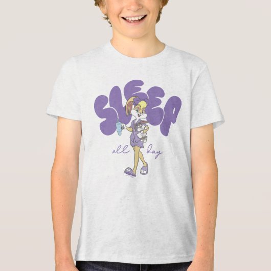 Lola Bunny Sleep All Day Tri-Blend Shirt (Vorderseite)