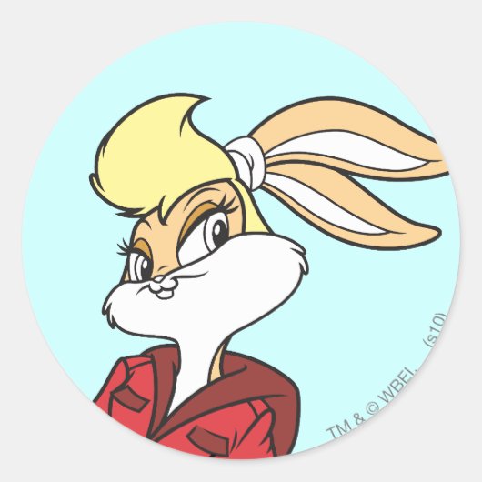 Lola Bunny Super Niedlich Runder Aufkleber (Vorderseite)