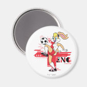 Lola Bunny Team England Fußball Grafik Magnet (Vorderseite/Rückseite)