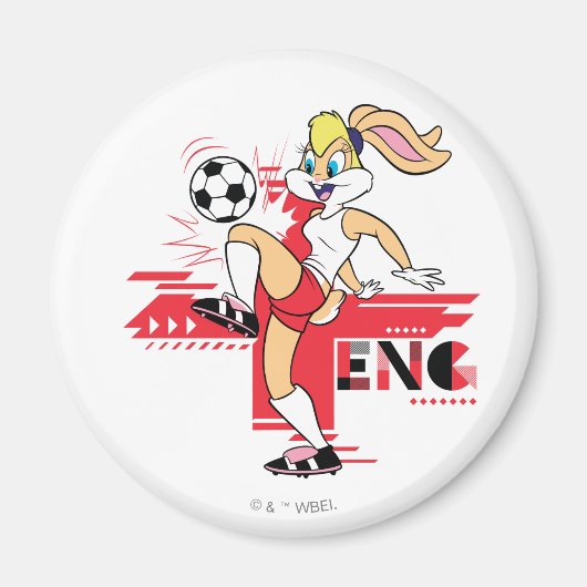 Lola Bunny Team England Fußball Grafik Magnet (Vorne)