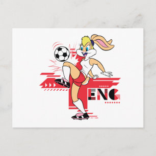 Lola Bunny Team England Fußball Grafik Postkarte