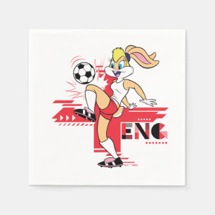 Lola Bunny Team England Fußball Grafik Serviette
