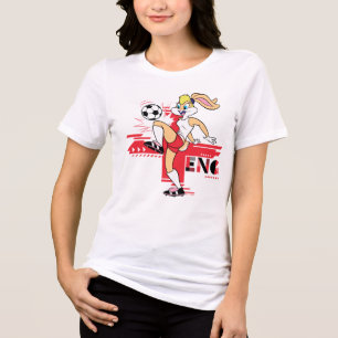 Lola Bunny Team England Fußball Grafik Tri-Blend Shirt