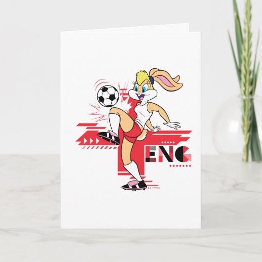 Lola Bunny Team England Soccer Graphic Karte (Vorderseite)