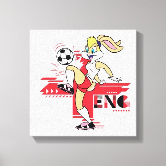 Lola Bunny Team England Soccer Graphic Leinwanddruck (Vorderseite)