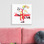 Lola Bunny Team England Soccer Graphic Leinwanddruck (Insitu (Wohnzimmer))