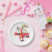 Lola Bunny Team England Soccer Graphic Pappteller (Party)
