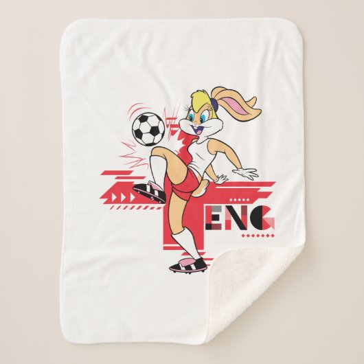 Lola Bunny Team England Soccer Graphic Sherpadecke (Vorderseite)