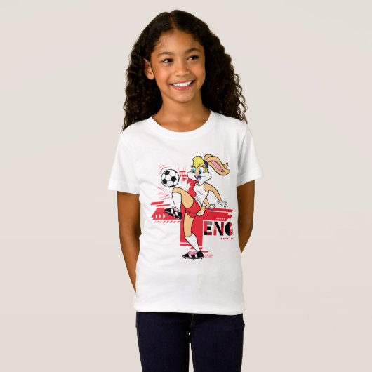 Lola Bunny Team England Soccer Graphic T-Shirt (Vorne ganz)