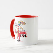 Lola Bunny Team England Soccer Graphic Tasse (Vorderseite Links)