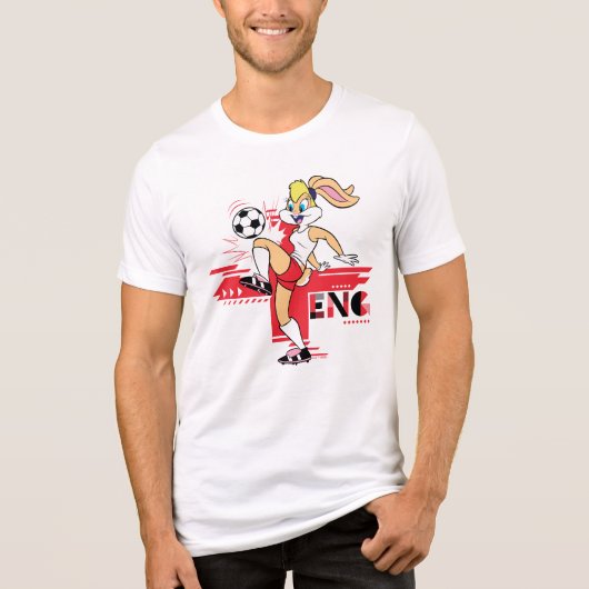 Lola Bunny Team England Soccer Graphic Tri-Blend Shirt (Vorderseite)